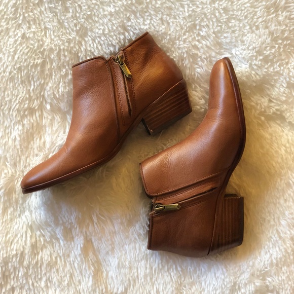 sam edelman petty ankle bootie deep saddle leather